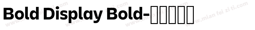 Bold Display Bold字体转换